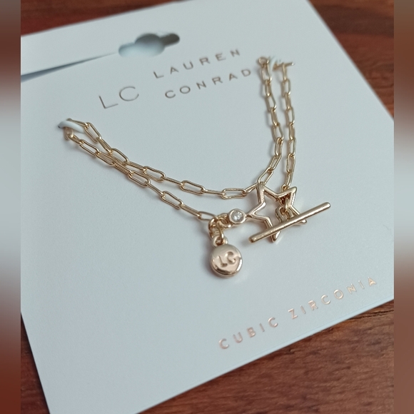 LC LAUREN CONRAD STAR CHAIN BRACELET - Picture 2 of 2